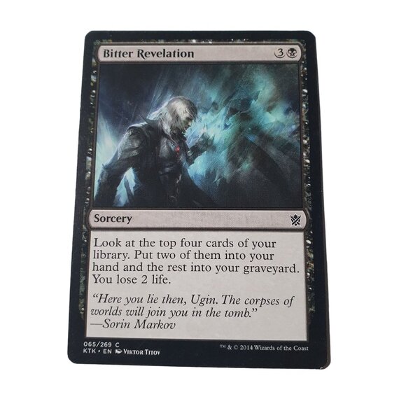 Magic: The Gathering Bitter Revelation 65/269 KTK Common Sorcery 4X Viktor Titov - Picture 2 of 3